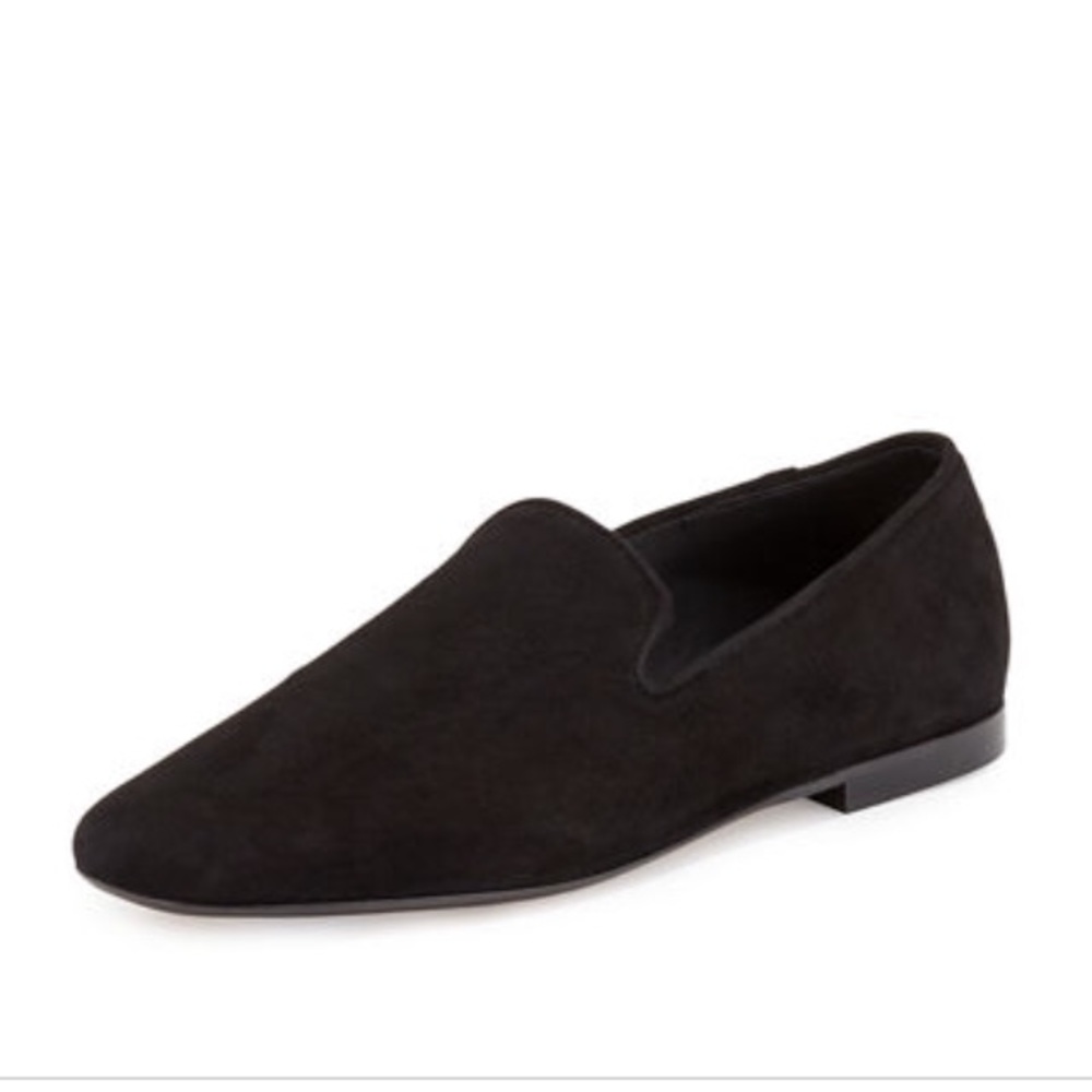 Black Vince Bray Suede Loafers Size 7